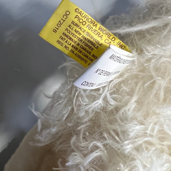 Miss Rachel’s lovely Lamb Miyoni by Aurora adorable stuffed small toy. - Picture 5 of 7